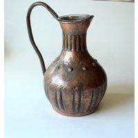 Große Formschöne Kupfervase Mit Kunststoff-Einsatz Bodenvase Henkel 60Er Jahre Vintage Mid Century - Large Copper Vase With Insert Große Formschöne Kupfervase Mit Kunststoff-Einsatz Bodenvase Henkel 60Er Jahre Vintage Mid Century - Large Copper Vase With Insert von BensGermanVintage
