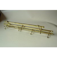 Mid Century Garderobe Messing Für Wandmontage - Klappbar Vintage Mid Century Wall Mounted Brass Coat Mid Century Garderobe Messing Für Wandmontage - Klappbar Vintage Mid Century Wall Mounted Brass Coat von BensGermanVintage