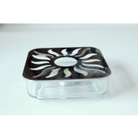 Schönes Stövchen Aus Glas Und Metall - Teewärmer, Vintage, Mid Century Solid Glass & Metal Tea Warmer Schönes Stövchen Aus Glas Und Metall - Teewärmer, Vintage, Mid Century Solid Glass & Metal Tea Warmer von BensGermanVintage
