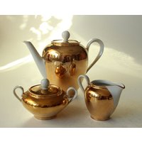 Tolle Kaffee/Mokkakanne Mit Milchkännchen Und Zuckerdose Keramik Porzellan Tirschrenreuth Z & Co Bavaria Vintage Mid Century Tolle Kaffee/Mokkakanne Mit Milchkännchen Und Zuckerdose Keramik Porzellan Tirschrenreuth Z & Co Bavaria Vintage Mid Century von BensGermanVintage