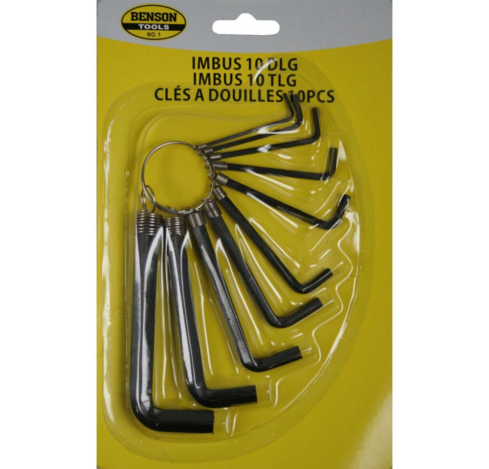 Benson Tools Innensechskantschlüssel Sechskantschlüssel Set 10 Stück Benson Tools Innensechskantschlüssel Sechskantschlüssel Set 10 Stück von Benson Tools