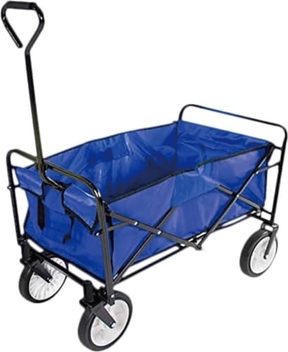 Benson - Wagen faltbar - blau - Kunststoff - 91 x 52 x 62 cm - maximale Belastung 100 kg von Benson Tools
