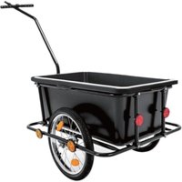Benson - Bike Parts Fahrradanhänger und Handwagen mit stabilem Stahlrahmen, Universal-Kupplung und Sicherheitsseil, für bis zu 90 kg Belastung, von Benson