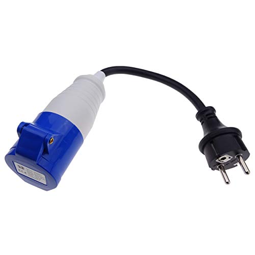 Bellson CEE Adapter Schuko-Stecker auf CEE-Steckdose 230V 16A für Camping & Wohnmobil von Bellson