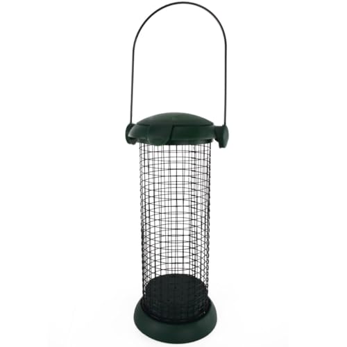 Benson Vogelfutterhalter ca. 19 cm in Grün befüllbare Futtersäule mit Aufhängung von Benson
