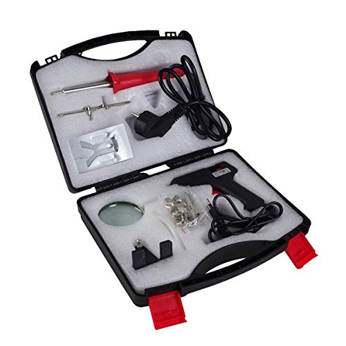 Lötpistole 30W Klebepistole 10W Set Lötkolben Lupe Bastelset Lötarbeiten Löten von Benson Tools