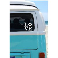 Benutzerdefinierte Pfote Aufkleber - Liebe Paw Print Haustier Besitzer Hund-Auto-Aufkleber Liebe-Aufkleber Autoaufkleber Hunde-Liebhaber-Geschenk von BensonThreads