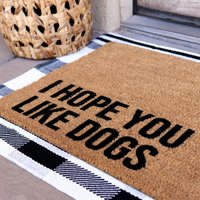 I Hope You Like Dogs Fußmatte - Lustiges Geschenk Für Hundeliebhaber Hundemama Willkommen Einweihungsgeschenk Handgemacht in Den Usa von BensonThreads