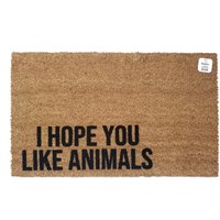 Ich Hoffe, Sie Mögen Tiere Fußmatte | Lustige Tierliebhaber Willkommensmatte Haustierfreundlicher Teppich Geschenk Für Tierbesitzer Hundeliebhaber von BensonThreads
