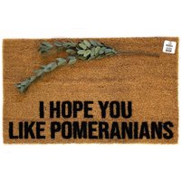 Ich Hoffe Du Magst Pommern Fußmatte | Lustige Hundeliebhaber Willkommen Matte Pom Mom Geschenk Haustier-Besitzer-Veranda-Dekor Kleiner Hund Dekor von BensonThreads