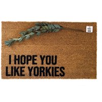 Ich Hoffe Du Magst Yorkies Fußmatte | Lustige Yorkie Liebhaber Willkommen Matte Mom Geschenk Haustier-Besitzer-Veranda-Dekor Yorkshire-Terrier Welpe von BensonThreads