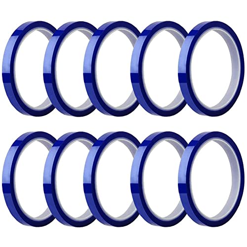 Benssey 10 Rollen WäRmebäNder Sublimationsrohlinge Thermoband Kein RüCkstandsband Bis zu 260 Celsius für WäRmesublimationspresse von Benssey