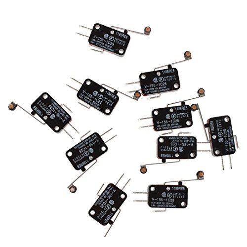 Benssey 10 Stueck mini Endschalter Lange Scharnier Rolle Hebel Arm Schnappschalter von Benssey