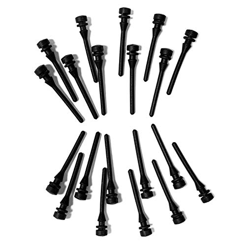 Benssey 20 StüCke Schwarz PC Fan Gummi Schraube DäMpfungs Nagel Vibrations DäMpfung Silikon Schraube Stift Niet von Benssey
