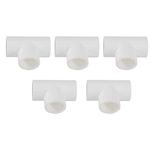 Benssey 20 mm PVC-T-Stueck 3-Weg-Wasser-Rohr-Adapter Stecker 5 Stueck von Benssey