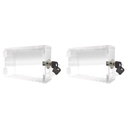 Benssey 2X Universeller Thermostat-SchließKasten mit SchlüSsel-Thermostatabdeckung für Thermostat An der Wand, Passend für Thermostate mit Einer GrößE Von 7 X 4,5 oder Kleiner Benssey 2X Universeller Thermostat-SchließKasten mit SchlüSsel-Thermostatabdeckung für Thermostat An der Wand, Passend für Thermostate mit Einer GrößE Von 7 X 4,5 oder Kleiner von Benssey