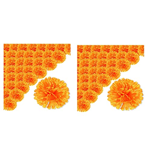 Benssey 3,9 Ringel Blumen Künstlicher Tag Der 100 Stücke Gefälschte Ringel Blumen Kopf für Ringel Blumen Girlande Herstellung von Benssey