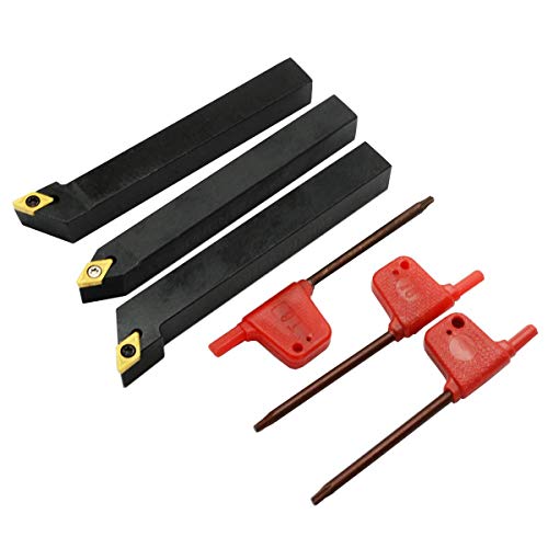 Benssey 3 StüCke 1/2 CNC Drehmaschine Hartmetall Drehwerkzeuge Halter Set SDNCN1212H07 + SDJCL1212H07 + SDJCR1212H07 + 3 StüCke DCMT070204 EinfüGen Benssey 3 StüCke 1/2 CNC Drehmaschine Hartmetall Drehwerkzeuge Halter Set SDNCN1212H07 + SDJCL1212H07 + SDJCR1212H07 + 3 StüCke DCMT070204 EinfüGen von Benssey