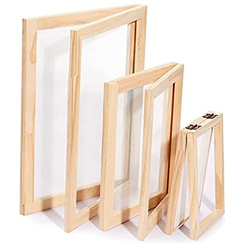 Benssey 3 StüCke Papier Holzpapier Formenbau Satz 3 GrößEnrahmen für DIY Papierhandwerk 12,7 X 17,8 cm 19,8 X 24,8 cm 24,8 X 33,0 cm von Benssey