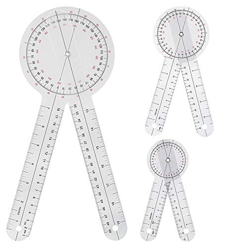 Benssey 3-Teiliges Goniometer 6/8/12 Therapie Messer Werkzeug Messen Lineal 360 Grad Universell Benssey 3-Teiliges Goniometer 6/8/12 Therapie Messer Werkzeug Messen Lineal 360 Grad Universell von Benssey