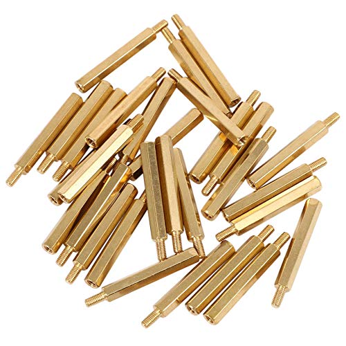 Benssey 30 Stücke M3 3Mm Stecker Buchse Messing Pcb Abstandshalter Hex Stand-Off Säule 30Mm Benssey 30 Stücke M3 3Mm Stecker Buchse Messing Pcb Abstandshalter Hex Stand-Off Säule 30Mm von Benssey