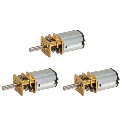 Benssey 3X JA12-N20 Modell DC 12V 100 RPM Drehmoment Getriebe Micro-Gangschaltung Motor Silber + Gold von Benssey