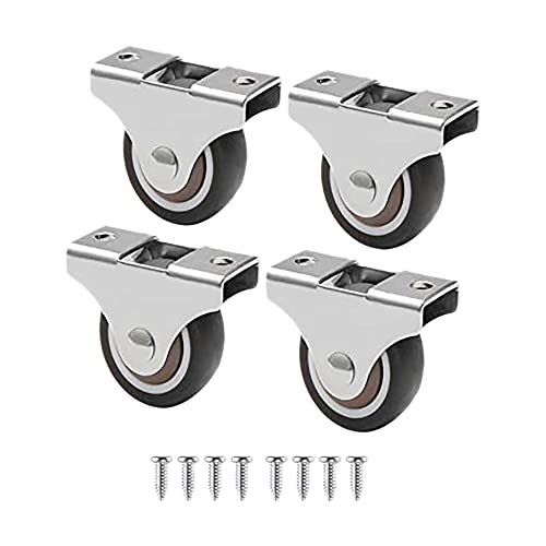 Benssey 4 StüCk Mini Rollen MöBel Rollen Kleine 25Mm Bockrollen Richtung Bewegliche Rollen Bewegliche Rollen für MöBel von Benssey