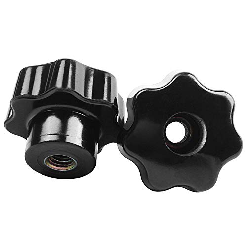 Benssey 5 StüCk Schwarze SterngriffknöPfe, Innengewindedurchmesser 8 Mm, Kopfdurchmesser 40 Mm Benssey 5 StüCk Schwarze SterngriffknöPfe, Innengewindedurchmesser 8 Mm, Kopfdurchmesser 40 Mm von Benssey