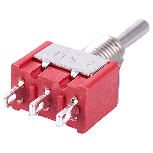 Benssey 5 X Mini Momentary (On) Off (On) Kippschalter Modellbahn SPDT 12V, Silber von Benssey