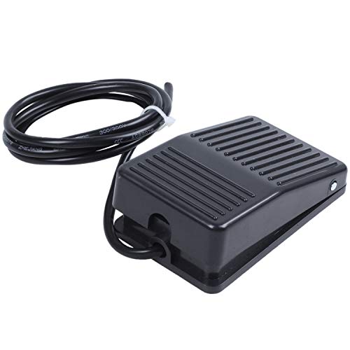Benssey Benssey (R) AC 250V 10A SPDT NO NC Schlupf Plastik kurzzeitiges Netz Fussschalter - Schwarz von Benssey