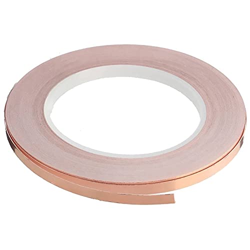 Benssey Einseitig Klebendes Kupfer Folien Band Selbstklebendes Abschirm Band Anti-Interferenz Band für Gitarre (5 Mm X 20 M) von Benssey