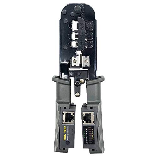 Benssey RJ45 Crimper Netzwerk Lan Kabel PrüF Werkzeug für Cat7 Cat6 Cat5 RJ11 RJ12 RJ45 Crimper Metall Clip von Benssey