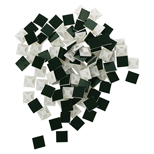 Benssey Selbstklebender Kunststoffdraht Buendelhalter 3mm Kabelbinder Befestigungsbasis 100 Stk. Benssey Selbstklebender Kunststoffdraht Buendelhalter 3mm Kabelbinder Befestigungsbasis 100 Stk. von Benssey