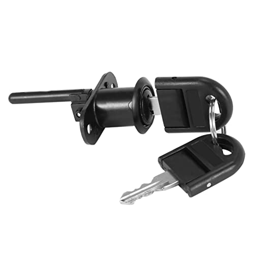 Benssey Zinklegierung Computer Schreibtisch Schrank Mailbox Schublade Schrank Locker Cam Lock mit SchlüSseln, Schwarz von Benssey
