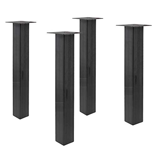 Bentatec 4er Set Tischbein gerade 80/80 Stahl Tischbein Tischkufen Couchtisch von Bentatec