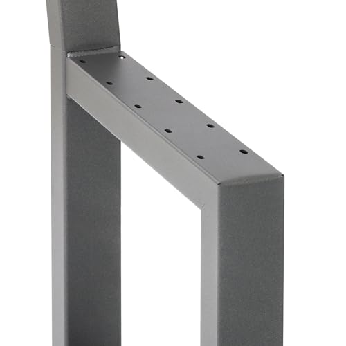Bentatec Lounge-Bankgestell mit Lehne | Tiefes Sitzbank Gestell aus Stahl | DIY-Gestell, Gartenbank (Stahl Klarlack, Im Set (2X)) von Bentatec
