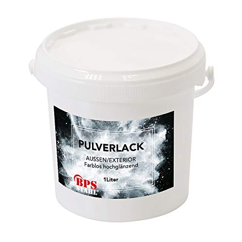 Pulverlack/Pulverbeschichtung 1 Liter Eimer (Klar hochglänzend) von Bentatec