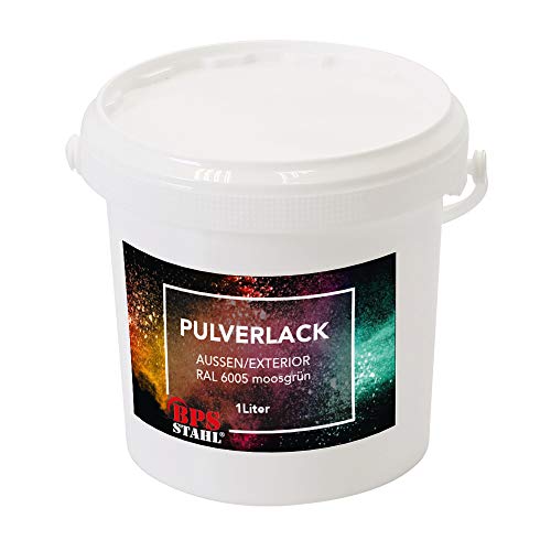 Pulverlack Moosgrün RAL 6005, 1 Liter von Bentatec