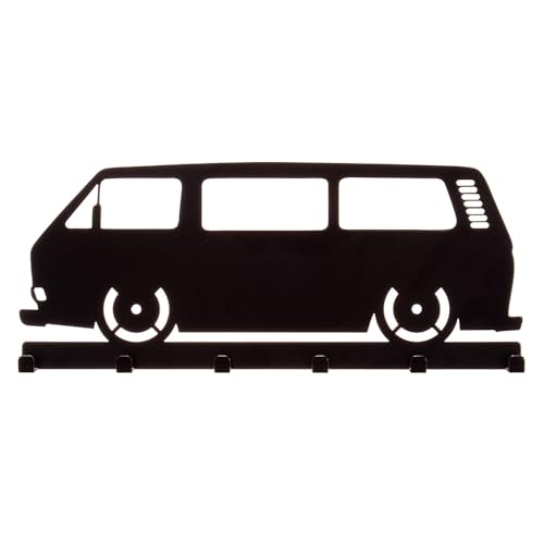 Schlüsselbrett *** T3 Bus Seite *** Bus Hakenleiste Garderobe Haken aus Metall von Bentatec