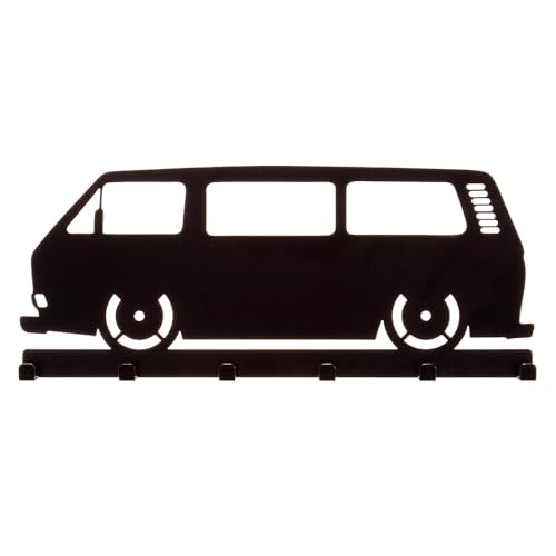 Schlüsselbrett *** Vw T3 Bus Seite *** Volkwsagen Bus Hakenleiste Garderobe Haken aus Metall von Bentatec