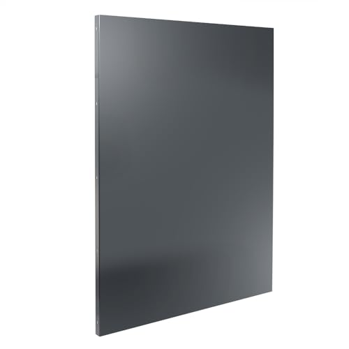 Schmuckblech Walli für Doppelstabmattenzaun – Zaunelement aus 2 mm Aluminium 930 mm breit – in verschiedenen Längen pulverbeschichtet Anthrazit Moosgrün Fenstergrau (Anthrazit RAL 7016, 1230 mm) von Bentatec