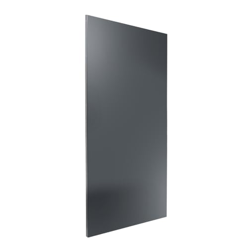 Schmuckblech Walli für Doppelstabmattenzaun – Zaunelement aus 2 mm Aluminium 930 mm breit – in verschiedenen Längen pulverbeschichtet Anthrazit Moosgrün Fenstergrau (Anthrazit RAL 7016, 2030 mm) von Bentatec