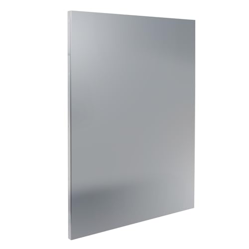 Schmuckblech Walli für Doppelstabmattenzaun – Zaunelement aus 2 mm Aluminium 930 mm breit – in verschiedenen Längen pulverbeschichtet Anthrazit Moosgrün Fenstergrau (Fenstergrau RAL 7040, 1230 mm) von Bentatec