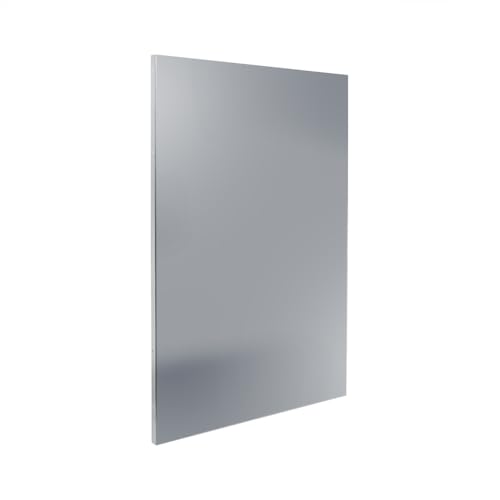 Schmuckblech Walli für Doppelstabmattenzaun – Zaunelement aus 2 mm Aluminium 930 mm breit – in verschiedenen Längen pulverbeschichtet Anthrazit Moosgrün Fenstergrau (Fenstergrau RAL 7040, 1430 mm) von Bentatec