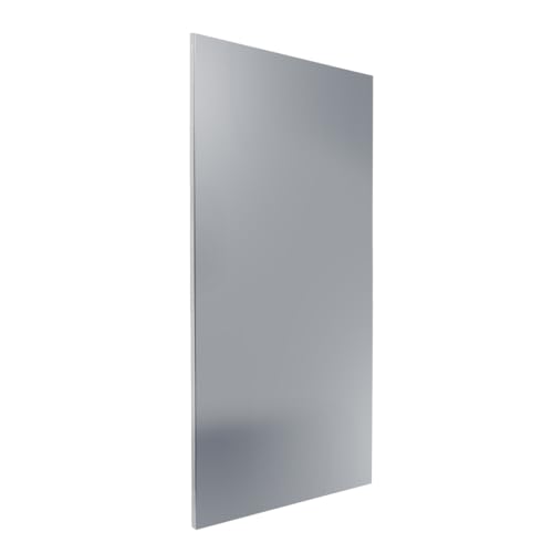 Schmuckblech Walli für Doppelstabmattenzaun – Zaunelement aus 2 mm Aluminium 930 mm breit – in verschiedenen Längen pulverbeschichtet Anthrazit Moosgrün Fenstergrau (Fenstergrau RAL 7040, 2030 mm) von Bentatec