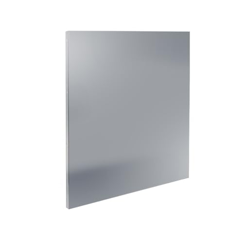 Schmuckblech Walli für Doppelstabmattenzaun – Zaunelement aus 2 mm Aluminium 930 mm breit – in verschiedenen Längen pulverbeschichtet Anthrazit Moosgrün Fenstergrau (Fenstergrau RAL 7040, 830 mm) von Bentatec