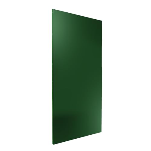 Schmuckblech Walli für Doppelstabmattenzaun – Zaunelement aus 2 mm Aluminium 930 mm breit – in verschiedenen Längen pulverbeschichtet Anthrazit Moosgrün Fenstergrau (Moosgrün RAL 6005, 2030 mm) von Bentatec