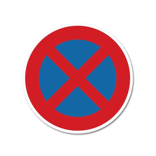Warnschild Absolutes Halteverbot – Verkehrszeichen nach StVO §41 Abs.1 – Alu-Dibond, Aufkleber, Reflektorfolie oder Magnetschild – verschiedene Größen (Alu-Dibond, Ø 10 cm) von Bentatec