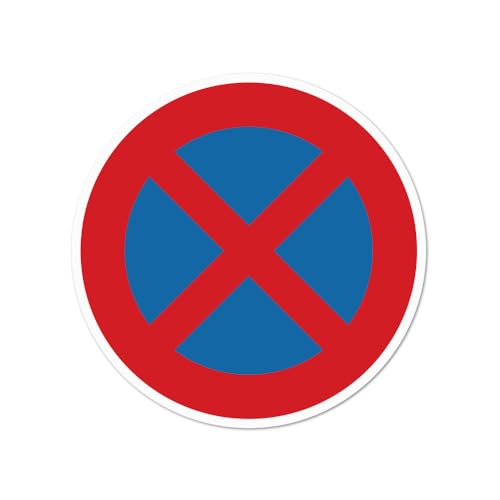Warnschild Absolutes Halteverbot – Verkehrszeichen nach StVO §41 Abs.1 – Alu-Dibond, Aufkleber, Reflektorfolie oder Magnetschild – verschiedene Größen (Reflektorfolie, Ø 10 cm) von Bentatec