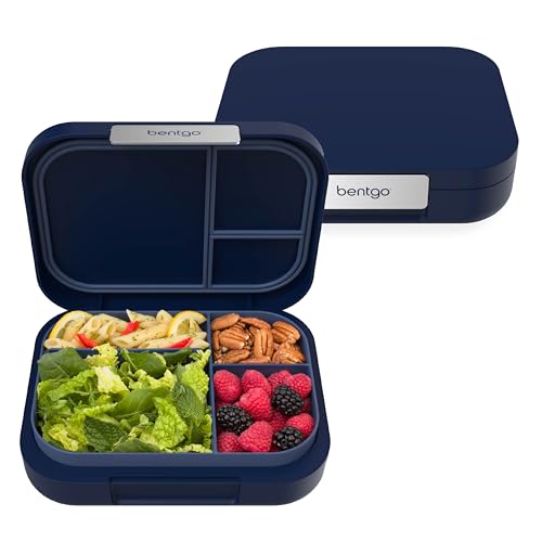 Bentgo Modern – auslaufsichere Bento-Lunchbox für Erwachsene, Jugendliche und größere Appetite; wiederverwendbarer BPA-freier Mahlzeiten-Vorbereitungsbehälter mit 3 oder 4 Fächern, von Bentgo